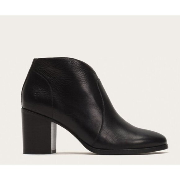 Frye - Nora Zip Short Ankle Leather Boots Black Women's Size US 8.5M - Picture 14 of 15